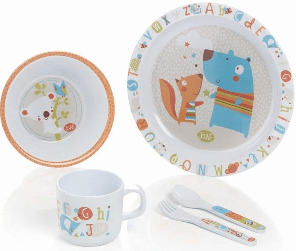 Jane Set de vaisselle pour micro-ondes ABC