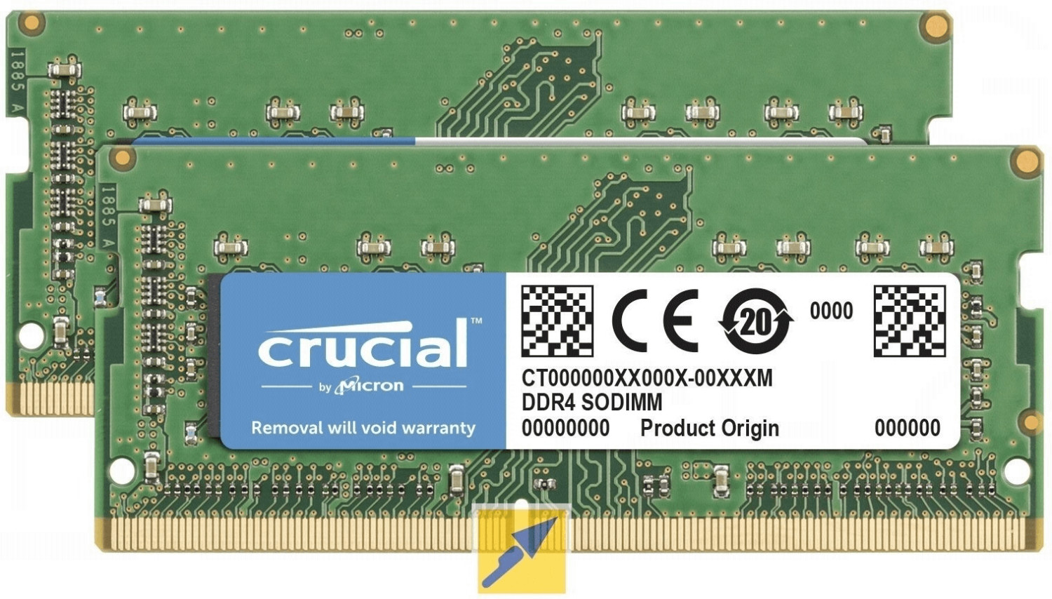 Crucial 32GB Kit SODIMM DDR4-2400 CL17 (CT2C16G4S24AM)