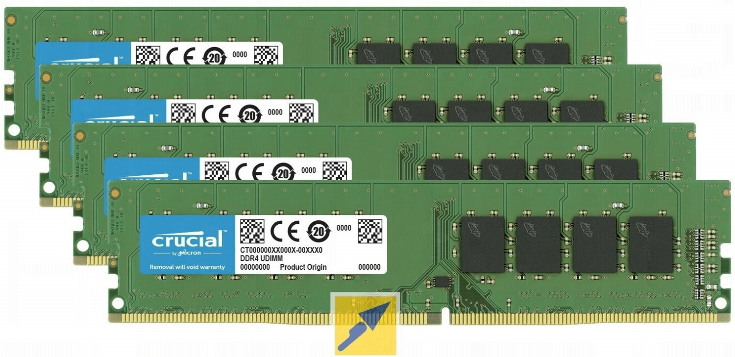 Crucial 32Go Kit DDR4-2666 CL19 (CT4K8G4DFS8266)