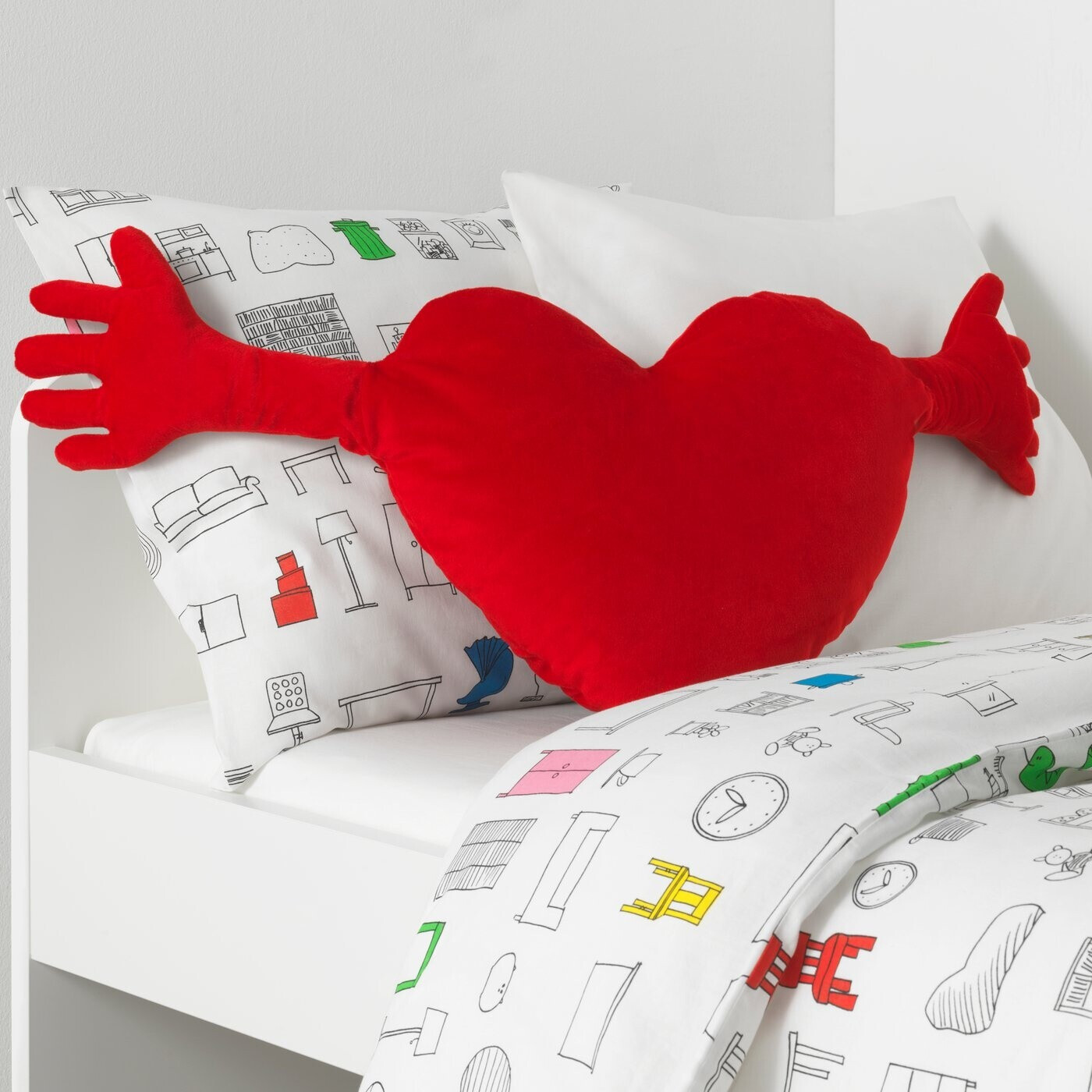 Ikea FAMNIG HJRTA 40x101cm rot ab 12.97  | Vergleiche 3 Angebote auf  idealo.de