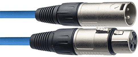 Stagg SMC6 CBL câble microphone XLR/XLR 6m bleu