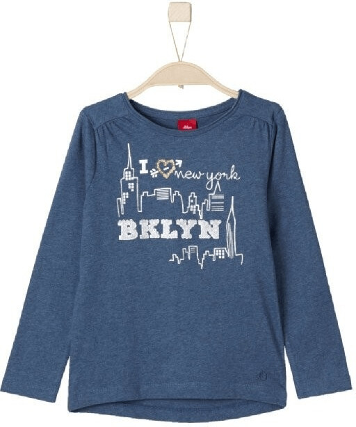 S.Oliver Girls Longsleeve (31.6039) blue melange