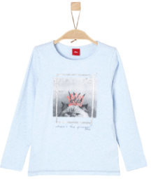S.Oliver Girls Longsleeve (31.7133) light blue melange