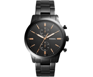 Men's chronograph townsman black stainless steel bracelet watch hotsell 44mm