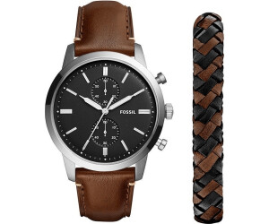 Men's chronograph townsman black stainless steel bracelet 2025 watch 44mm