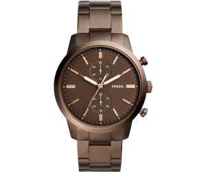 Montre Fossil Townsman Homme - Chronographe Quartz - Bracelet Cuir - Boîtier 44mm