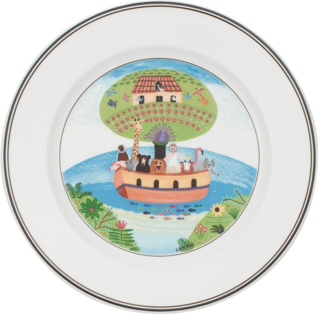 Villeroy & Boch Assiette à dessert Design Naif  21 cm arche de Noé