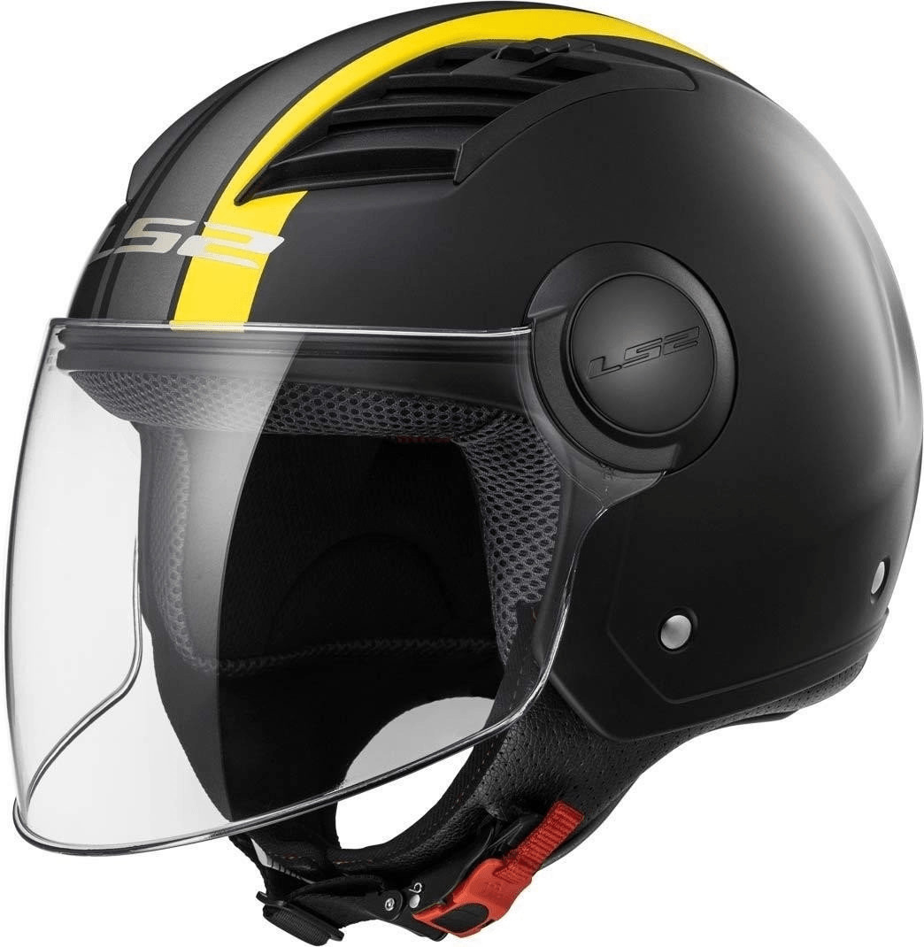 LS2 Airflow L Metropolis Black Matt/Yellow