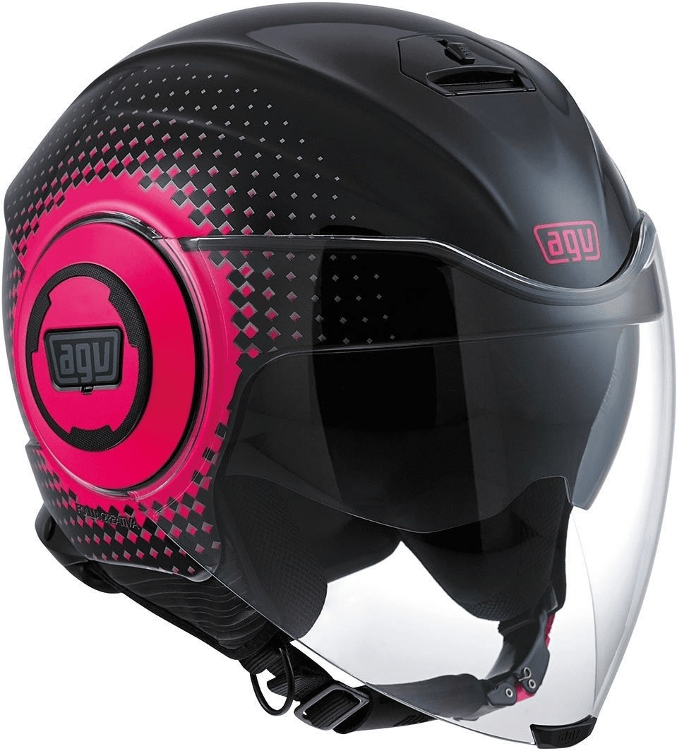 AGV Fluid Pix noir/rose