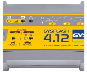Chargeur maintien de charge GYSFLASH 4.12 12V 4A - 029422