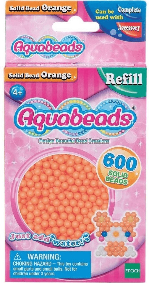 Aquabeads Recharge de 600 perles orange