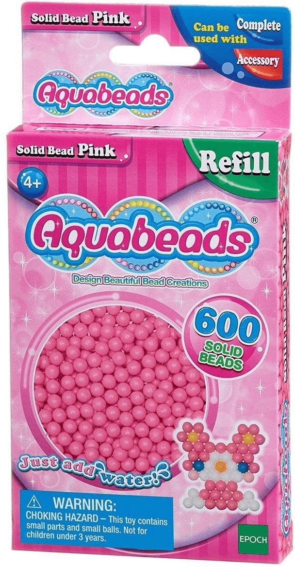 Aquabeads Recharge de 600 perles rose vif