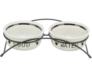 Trixie 24831 Napf-Set Eat On Feet Verhoogd - 2 X 0,45L / Ø12 Cm Voor Honden En Katten