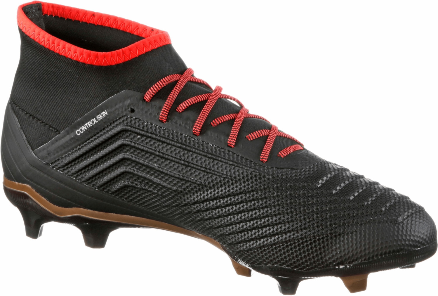 Buy Adidas Predator 18.2 FG Core Black/Footwear White/Solar Red from Â£55.00 (Today) â Best Deals 