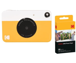 Kodak Printomatic Instant Camera (Blue) Gift Bundle + Zink Paper (20  Sheets) + Case + 7 Sticker Sets + Markers + Photo Album. , 2x3