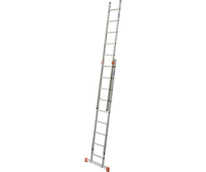 Krause Krause Monto-Fabilo Alu Schiebeleiter Anlegeleiter 2 x 12 Tritte L 605 cm