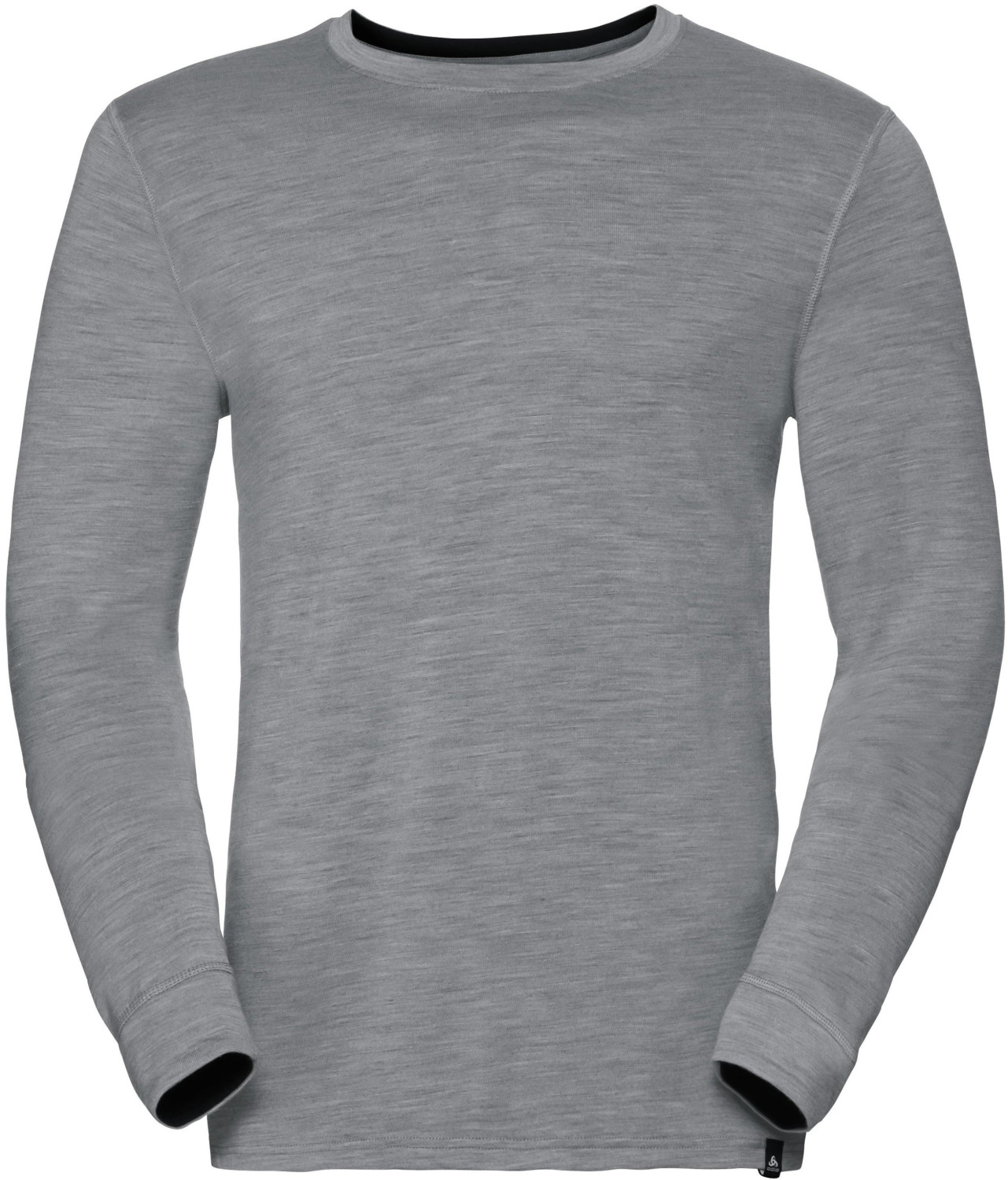 Odlo SUW Top Natural Merino Warm Long Sleeve grey melange/black