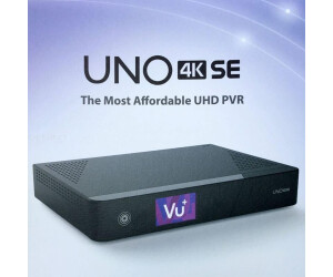 Récepteur Satellite VU+ Uno 4K SE - Tuner DVB-S2 Twin, Disque Dur 1To, Ultra HD 2160p - Pour TV Satellite Haute Définition