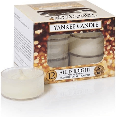Yankee Candle All is Bright Bougies chauffe-plats 12 pièces