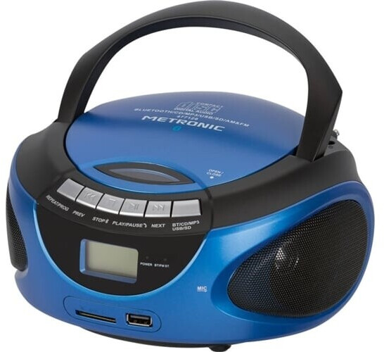 Metronic CD-MP3-Radio In Kupfer/Schwarz – Tragbarer Ghettoblaster Mit USB Und FM/AM Radio