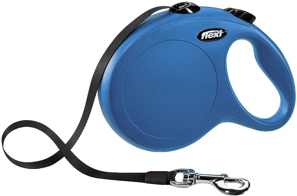 Flexi Laisse-sangle New Classic S 5 m bleu