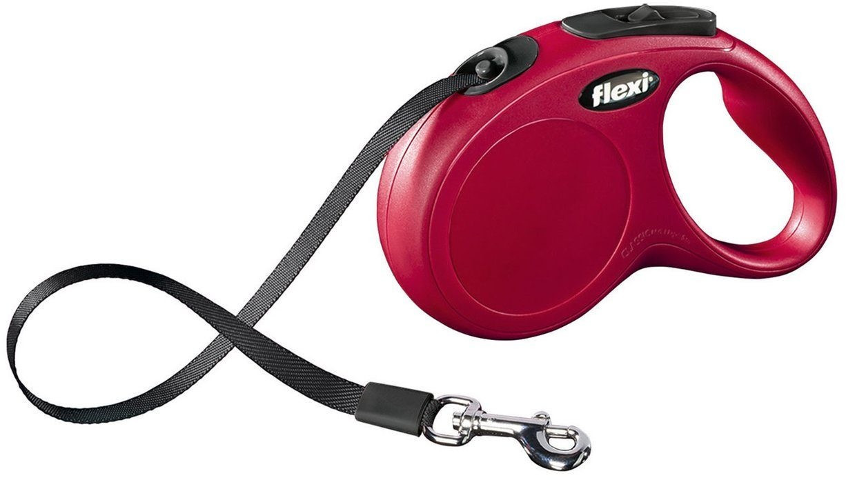 Flexi Laisse enrouleur pour chien S 5 m rouge Flexi Laisse enrouleur pour chien S 5 m rouge