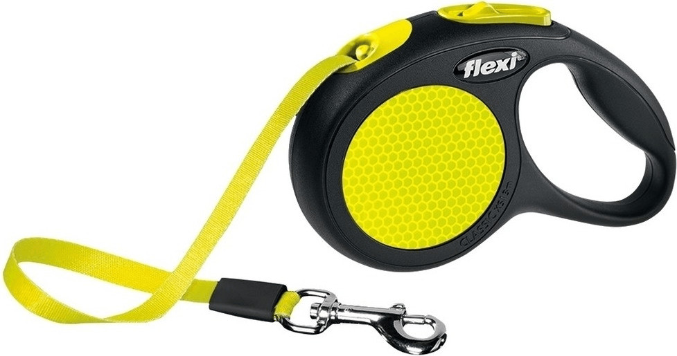Flexi Laisse-sangle New Neon S 5 m noir/fluo