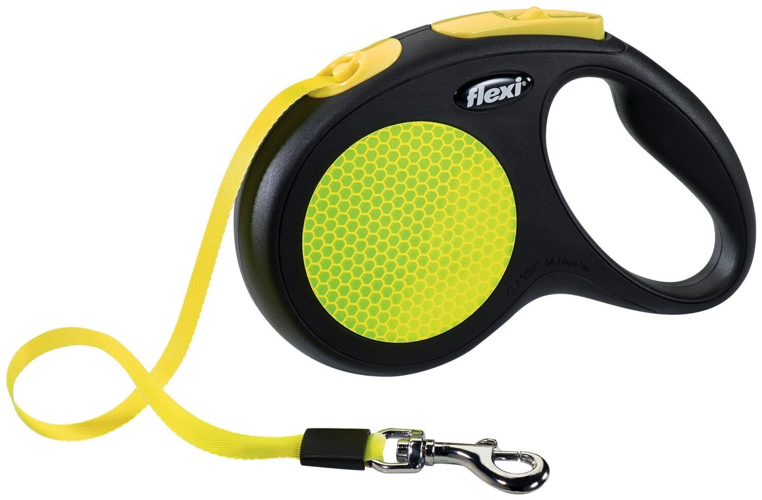 Flexi Laisse enrouleur pour chien S 5 m noir/fluo Flexi Laisse enrouleur pour chien S 5 m noir/fluo