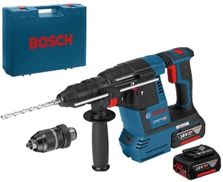 Bosch GBH 18V-26 F Professional (2 x 5,0 Ah + chargeur rapide) avec L-Boxx