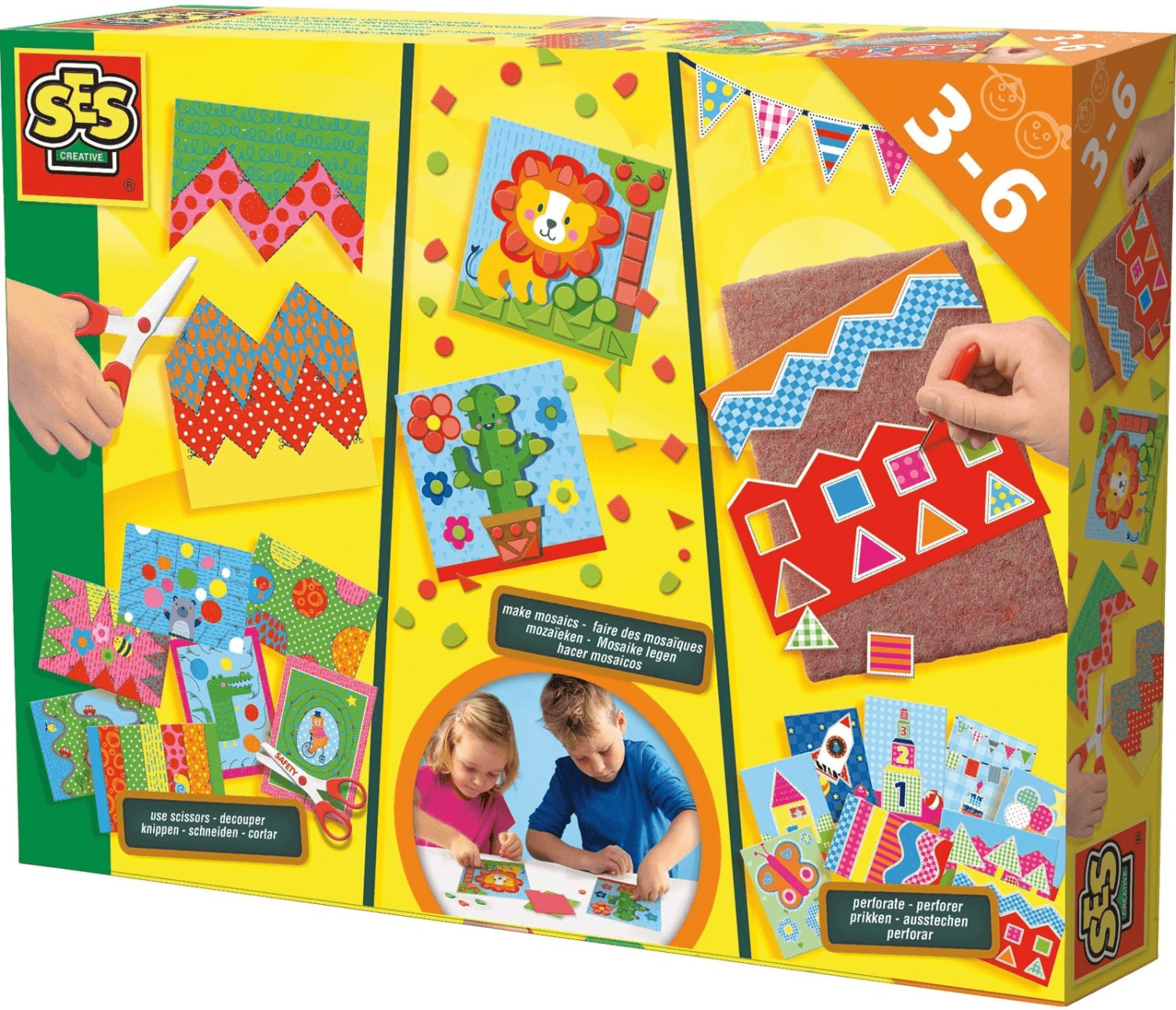 SES Creative J'apprends à découper, faire des mosaïques et à perforer