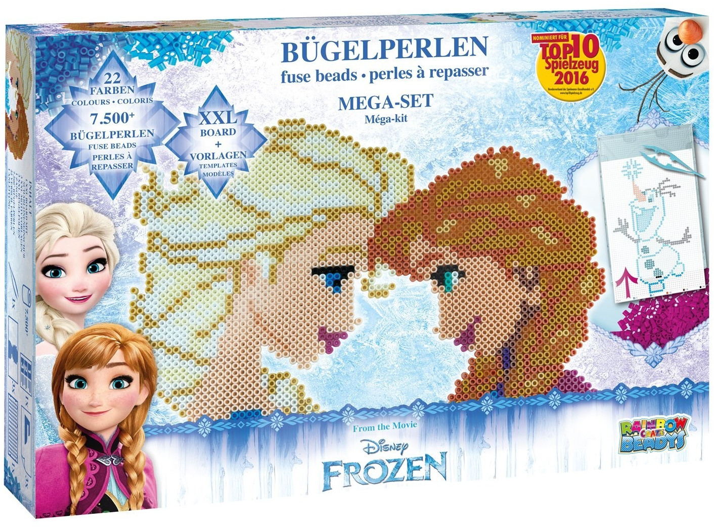 Craze Méga-kit de perles à repasser La reine des neiges