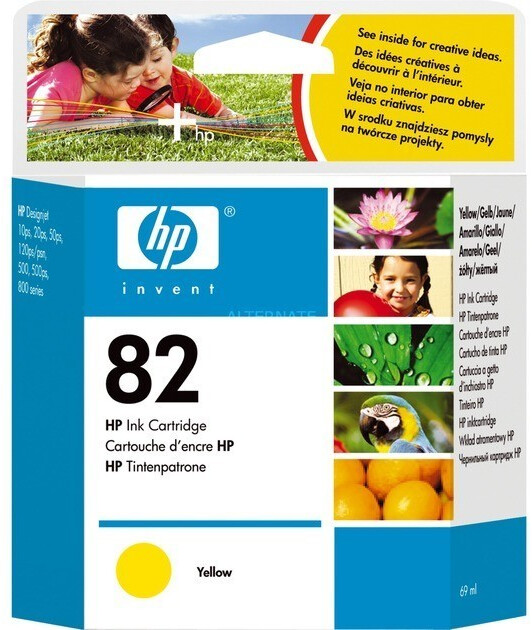HP 82 (C4913A) jaune au meilleur prix sur