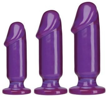 Doc Johnson Crystal Jellies Anal Kit d'initiation violet