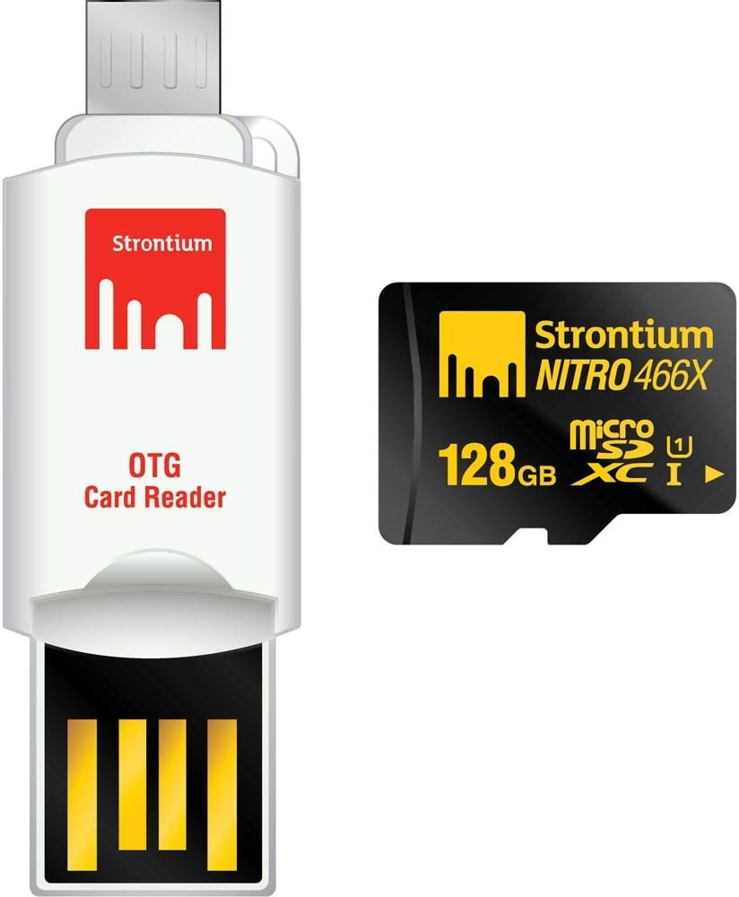 Strontium Nitro 466X microSDXC 128 Go OTG Card Reader