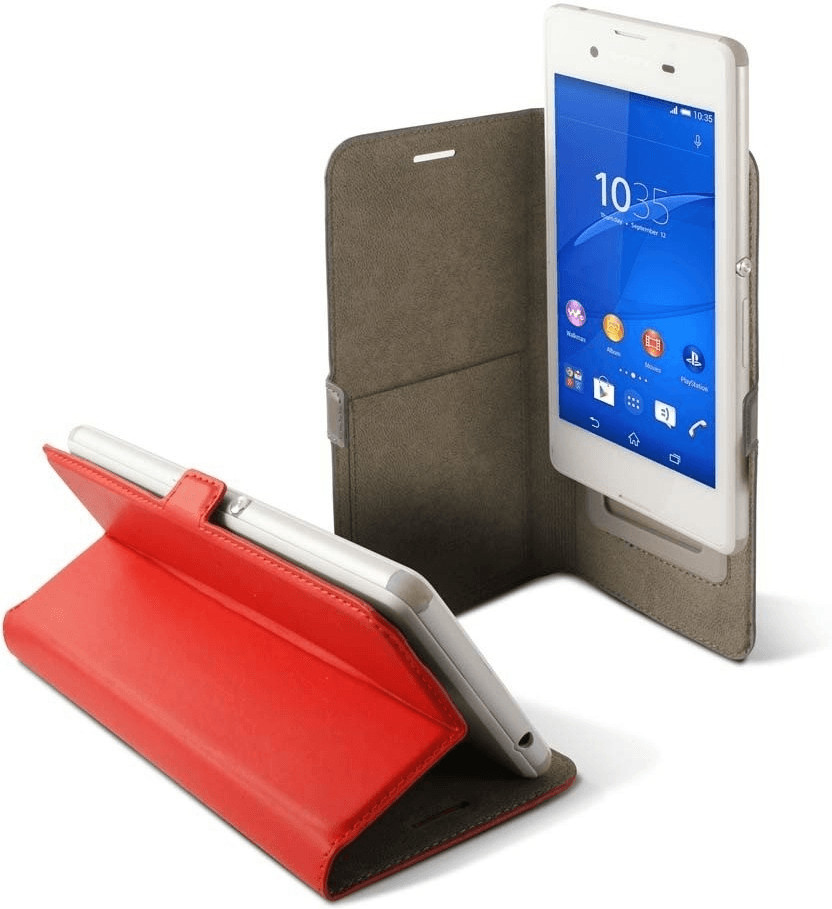 Ksix mobile tech Slide universal folio case up to 5,5 red