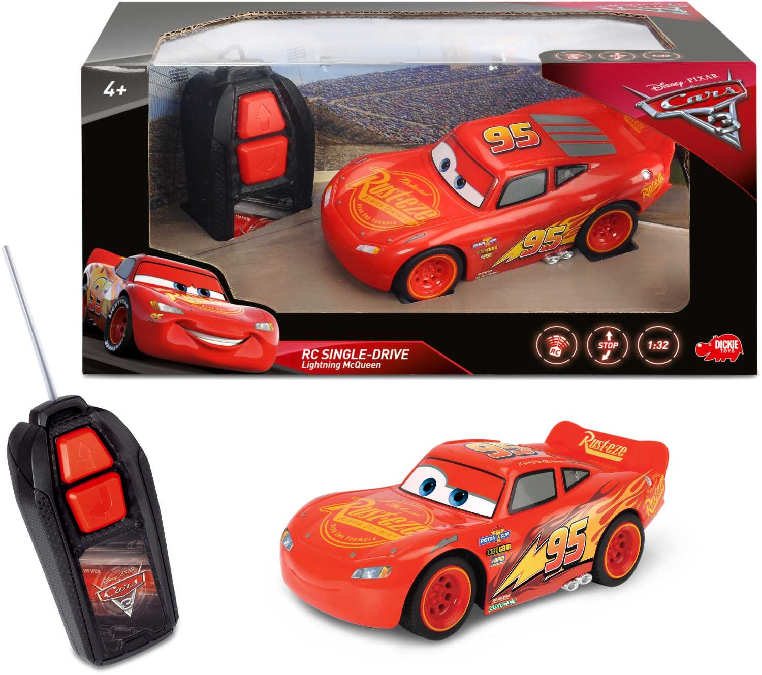 Voiture d'enfant électrique Disney Cars Flash McQueen