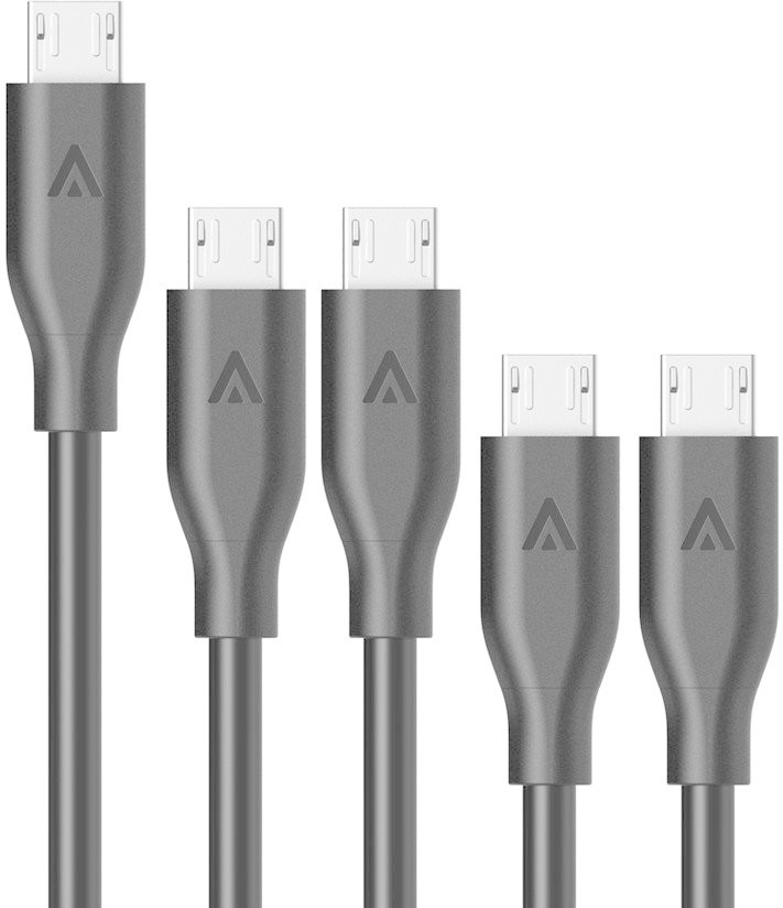 Anker [5 Pack] PowerLine micro-USB (2x0.3m + 2x0.9m + 1x1.8m)