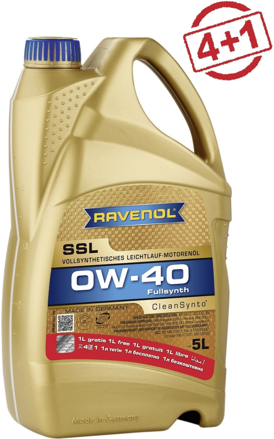 Ravenol SSL 0W-40 (5 l) ab 64,39 € | Preisvergleich bei idealo.de