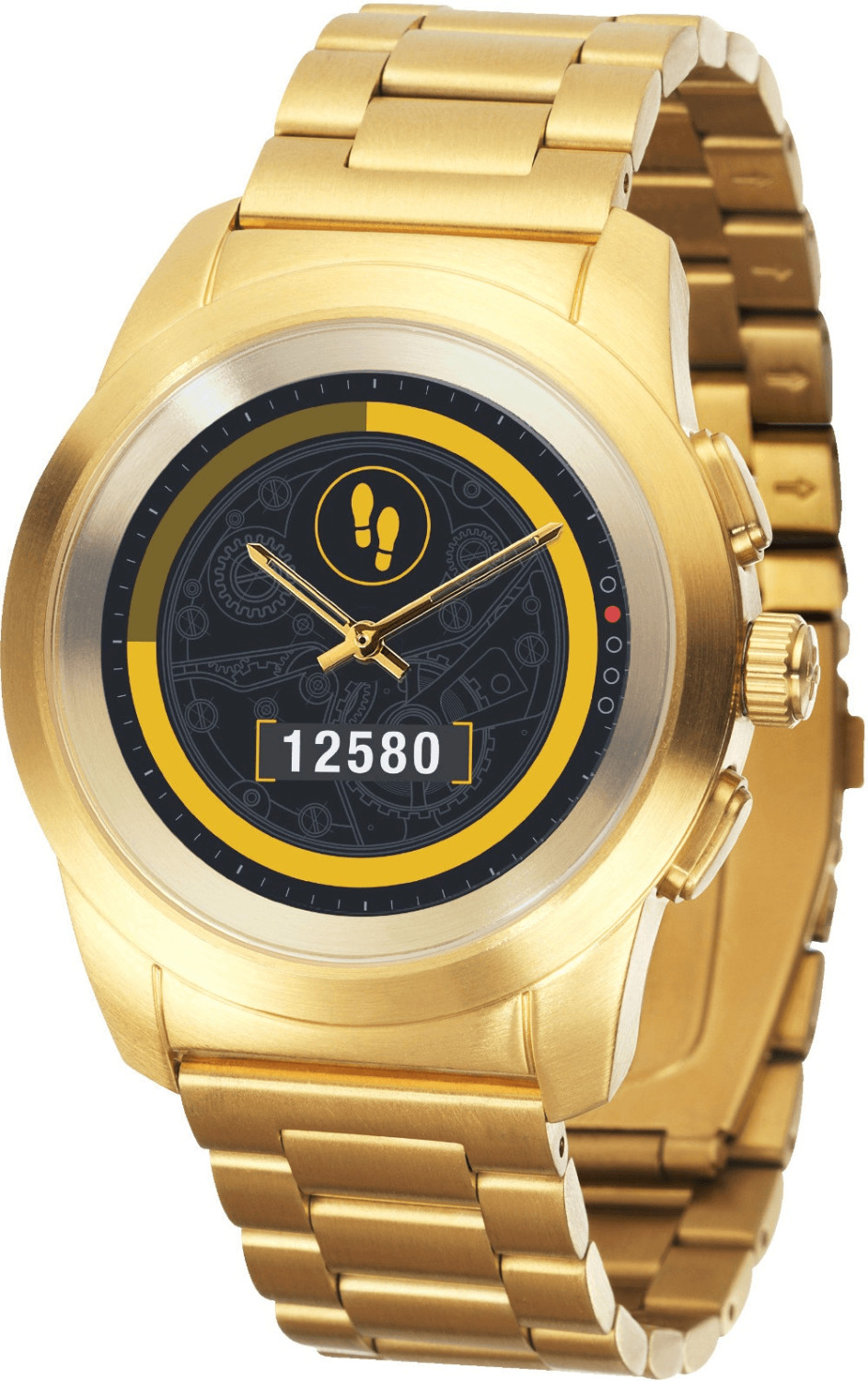 MyKronoz ZeTime Elite 39 mm or jaune bracelet maillon métal