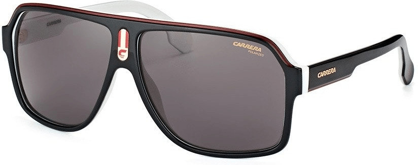 Carrera 1001/S 80S M9 (black on white/grey polarized)