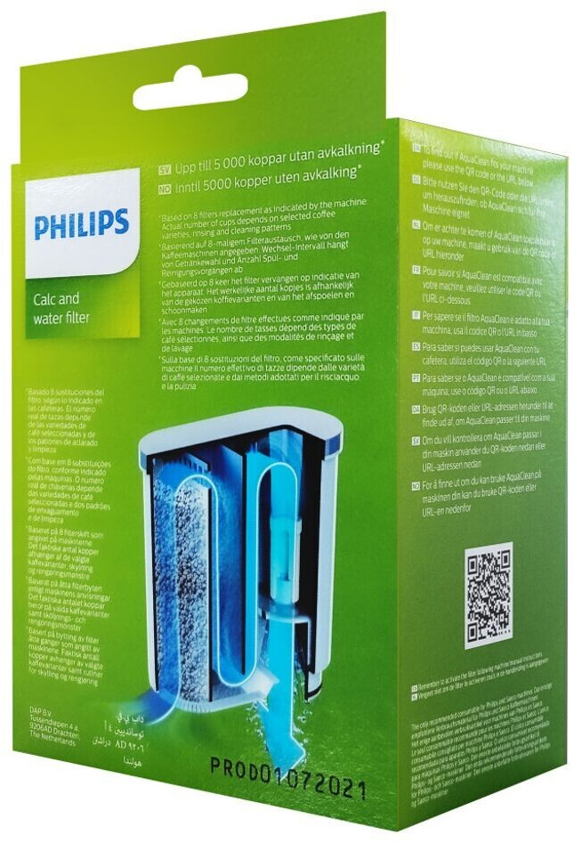 Philips Domestic Appliances Ca6903/10 Macchina per caffè, Espresso Aquaclean  Filtro Acqua E Calcare : : Casa e cucina