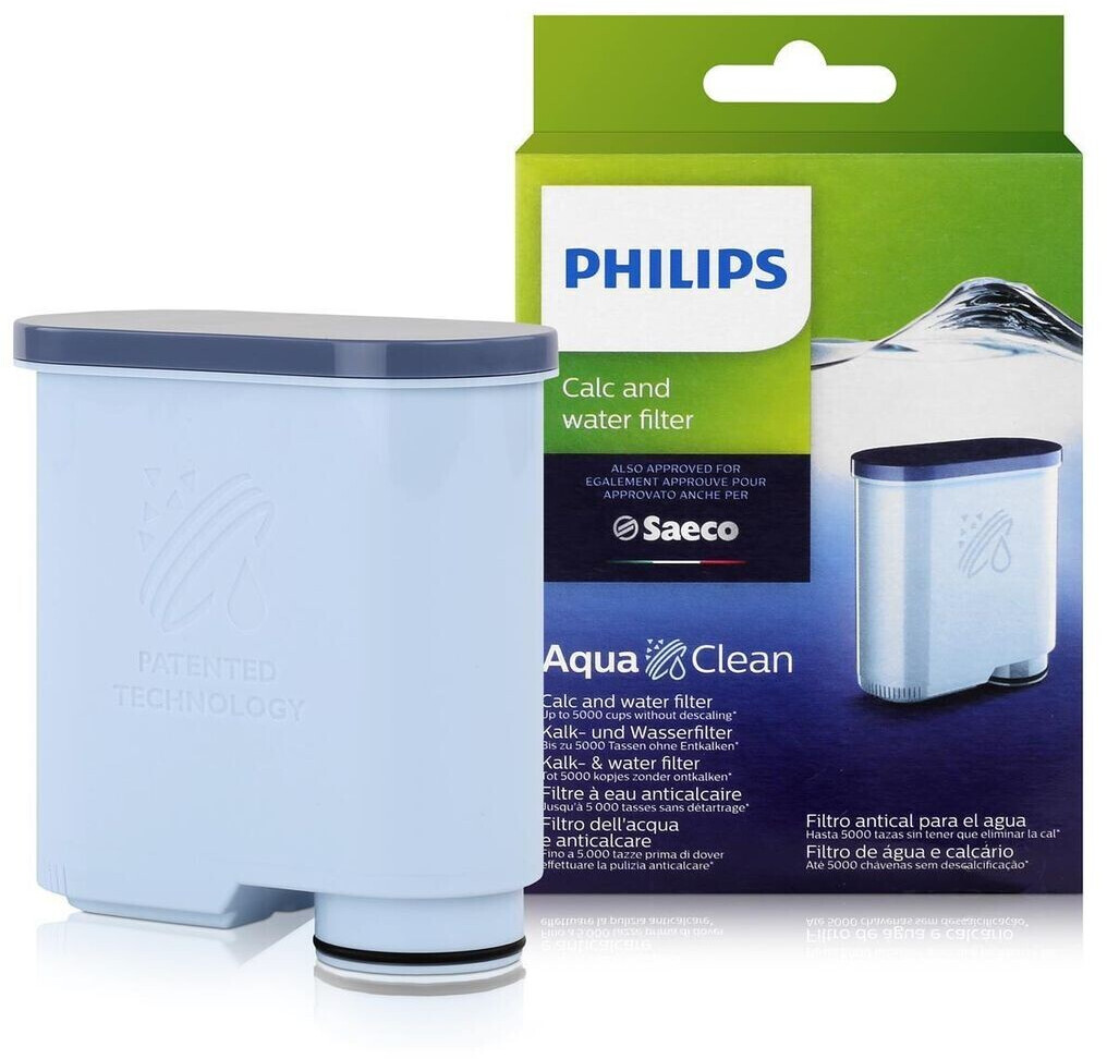 Filtro de Agua CA6903 AquaClean para Philips, Escala de Cal Cero Alcalino  Filtro de Agua para Philips Maquina de Cafe (2pcs) : : Hogar y  cocina