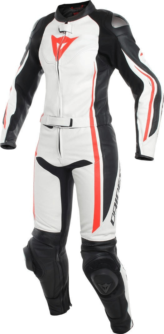 Dainese Combinaison Assen Lady 2 pièces blanc/rouge/noir