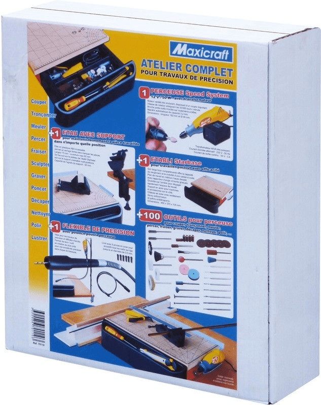 Maxicraft Perceuse Speed System en atelier complet