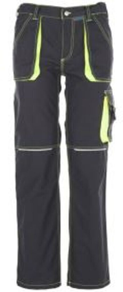Planam Trousers Basalt Neon MG 260 anthracite/gelb