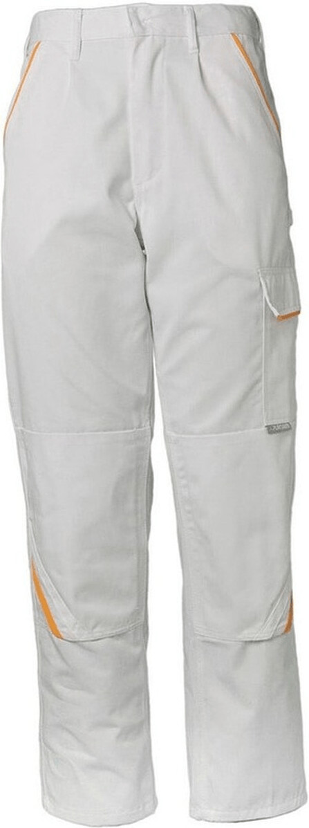 Planam Trousers Highline white/white/gelb