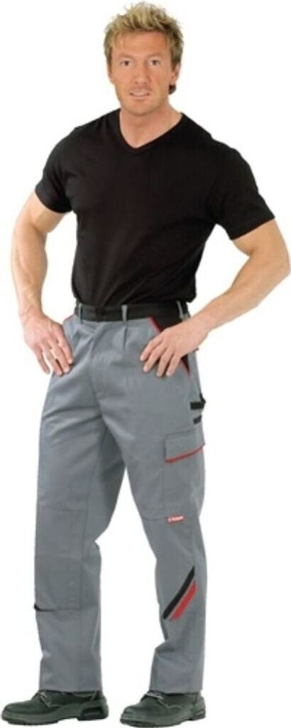 Planam Trousers Highline schiefer/black/red