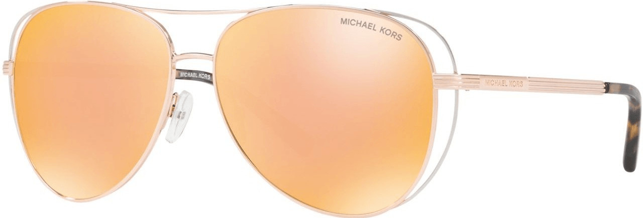 Photos - Sunglasses Michael Kors Lai MK1024 11757J (rose gold-silver-tone/liquid 