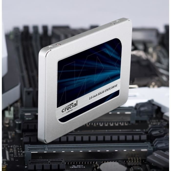 Crucial - Disque dur SSD MX500 1 To 3D NAND Crucial - SSD Interne - Rue du  Commerce