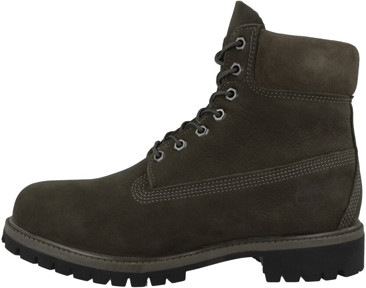 olive green and orange timberlands